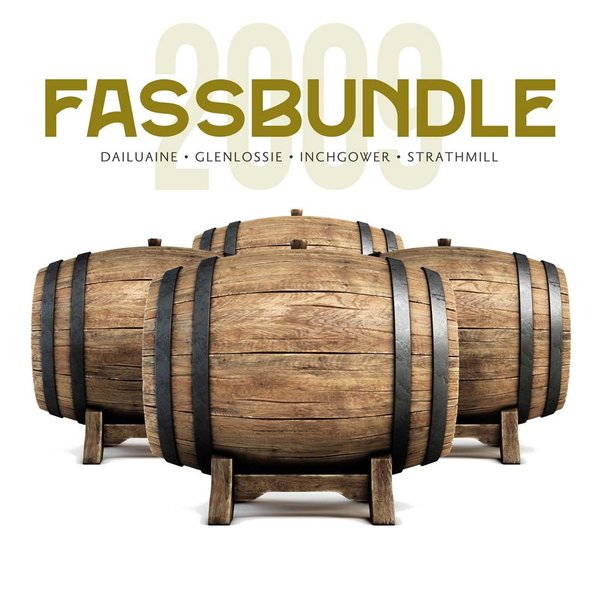 Fassbundle 2009 - Dailuaine, Glenlossie, Inchgower, Strathmill - Lieferung 2023 - 4 Flaschen!