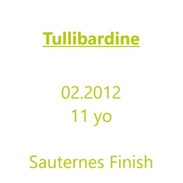 Tullibardine 2012 - 11 yo - 0,5l - 1st-Fill Sauternes Barrique Finish - Tilos Fassteilungen