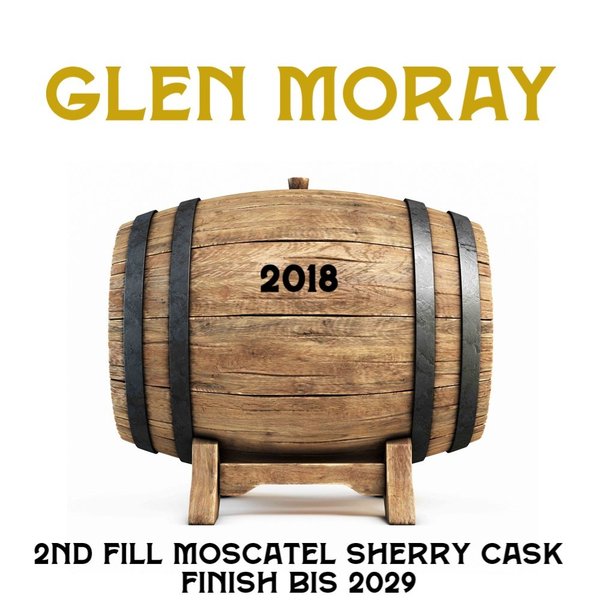 Fassteilung Glen Moray 04.2018 - 2nd Fill Moscatel Finish bis 2029
