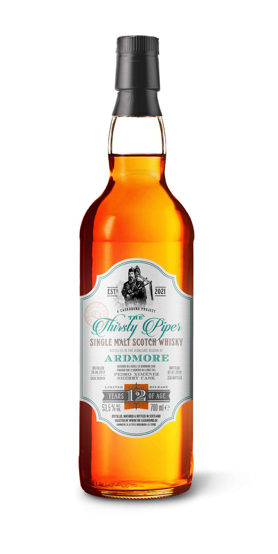 Ardmore - 12yo - ca. 53,5% - 1st Fill PX-Finish - The Thirsty Piper - Newsletter only - Nr.8